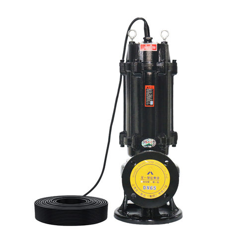 新品WQ大功率无堵塞排污泵自动搅匀潜污泵工O地大口径排水泵污水