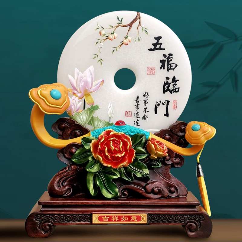如意摆件平安扣店铺开业新居乔迁保险礼品公司送礼工艺品一件代发