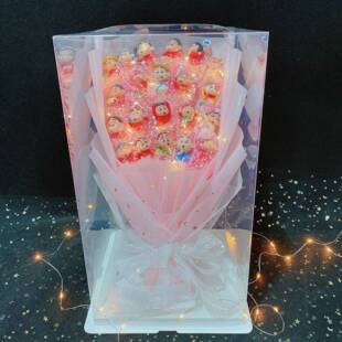 21只蜡笔小新卡通公仔娃娃花束 送男女朋友情人节创意走心礼物