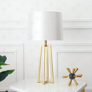 美式 饰台灯1149 台灯金色创意卧室床头灯现代简约风铁艺沙发边几装