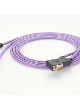 DP总线通讯电缆Profibus接头兼容西*门 DP带屏蔽通讯紫色电缆