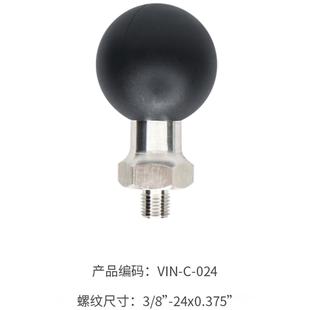 货车A柱固定螺丝孔改装螺丝底座1.5英寸球头带3/8-24x0.375螺纹球