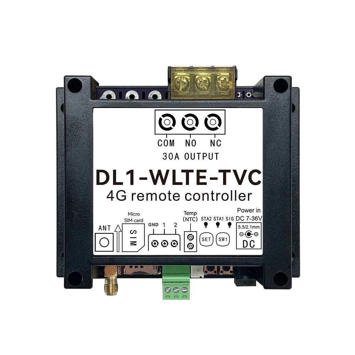 外贸欧洲南美澳洲4G 30A控制器 APP远程控制 WEB网页 SMS短信电话