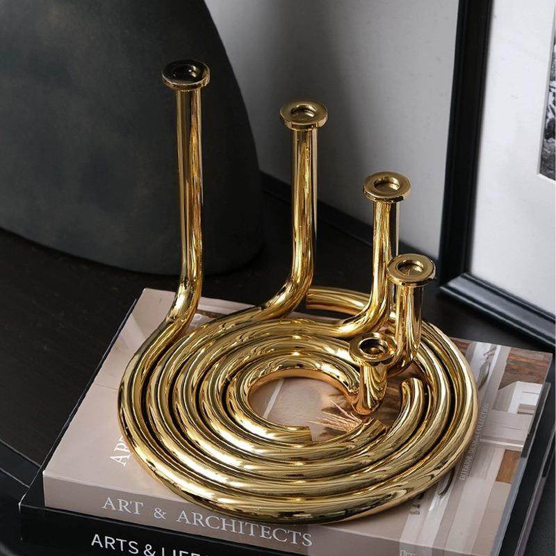 现代简约创意金属组合烛台书房样板间售楼部书架桌面装饰品摆件,鲜花速递/花卉仿真/绿植园艺,其它园艺用品,淘宝优惠券,粉丝福利购,淘宝优惠卷