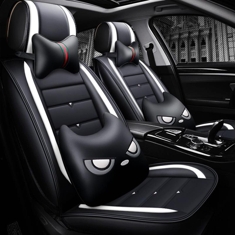 运动全包四季垫夏季座垫全皮革卡通融峰座套汽车坐垫跨境出口通用