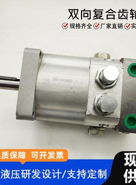 复合双向齿轮泵CBS-D310XP电液推杆中小型工程机械D312/D314/D316