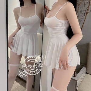 大码性感遮肉吊带子小众高级裙子推荐清单美式连衣裙jk