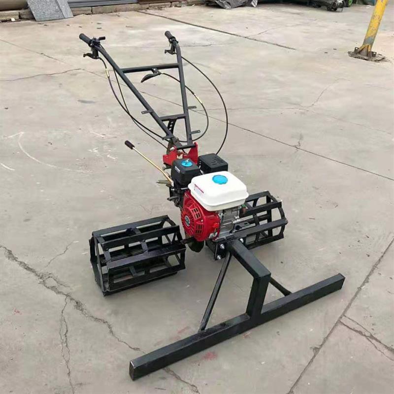 汽油混凝土摊灰机 厂区修路摊铺机 手推式路面摊平机