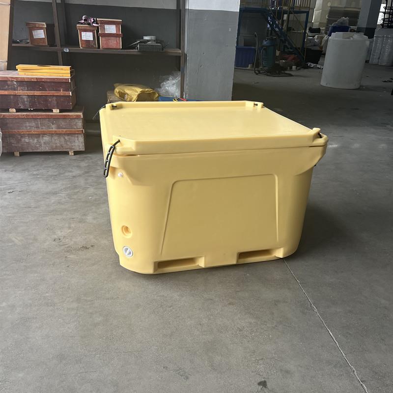 1000L大容量方形海鲜PE滚塑一体成型双层保温箱可加工