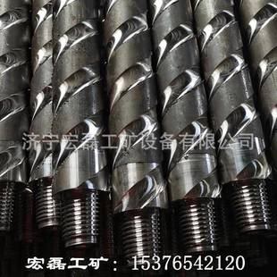 整体式矿用地质圆钻杆矿用螺旋刻槽钻杆煤矿探水探瓦斯三棱钻杆