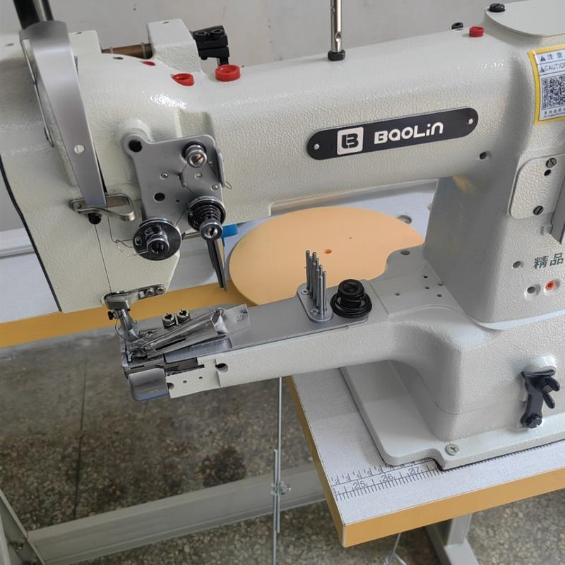 宝林335U小嘴高车筒型大旋梭包边单针皮革三同步高头车鞋面包边车