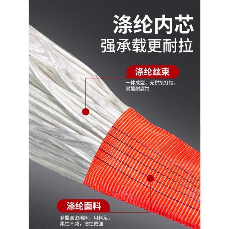 吊树软吊装带耐磨1吨2吨柔性 双扣环形工业帆布尼龙起重吊带吊具
