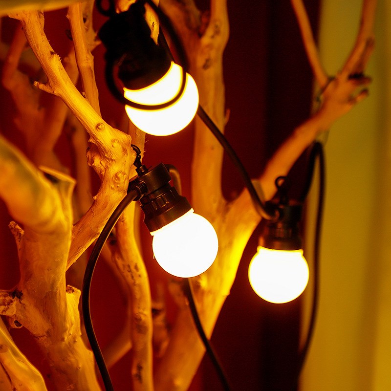 户外露营氛围装饰LED球泡灯 庭院花园防水布置帐篷天幕装饰圆球灯