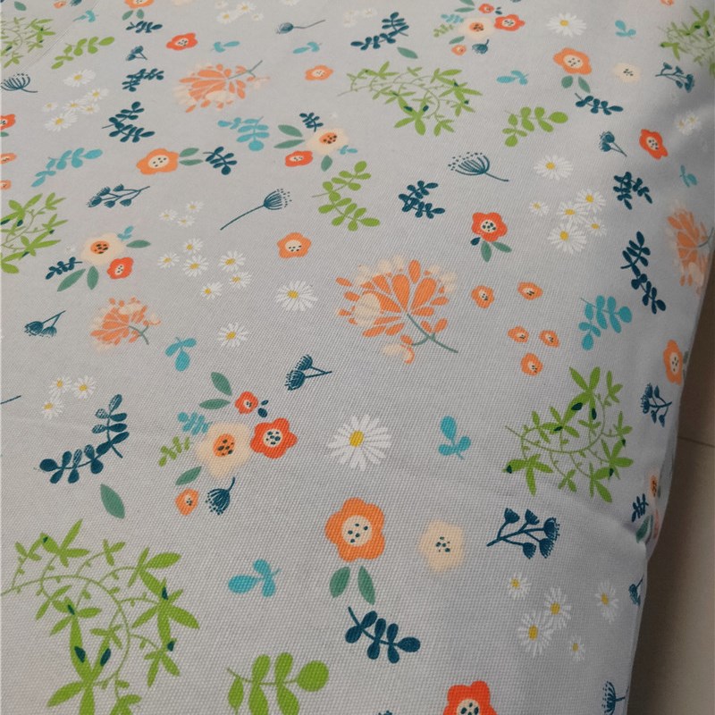 纯棉老粗布床单印花小帆布单双人加厚夏季床单森系碎花图案大炕单