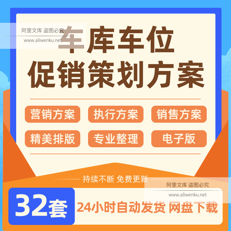 房地产开盘车库车位销售方案排号活动地N下车位方案策划集锦