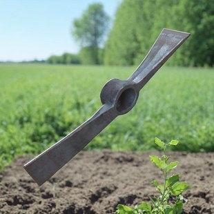 锻打锄头洋镐农用开荒挖笋药材加重老式带斧锄多功能户外锰钢农具