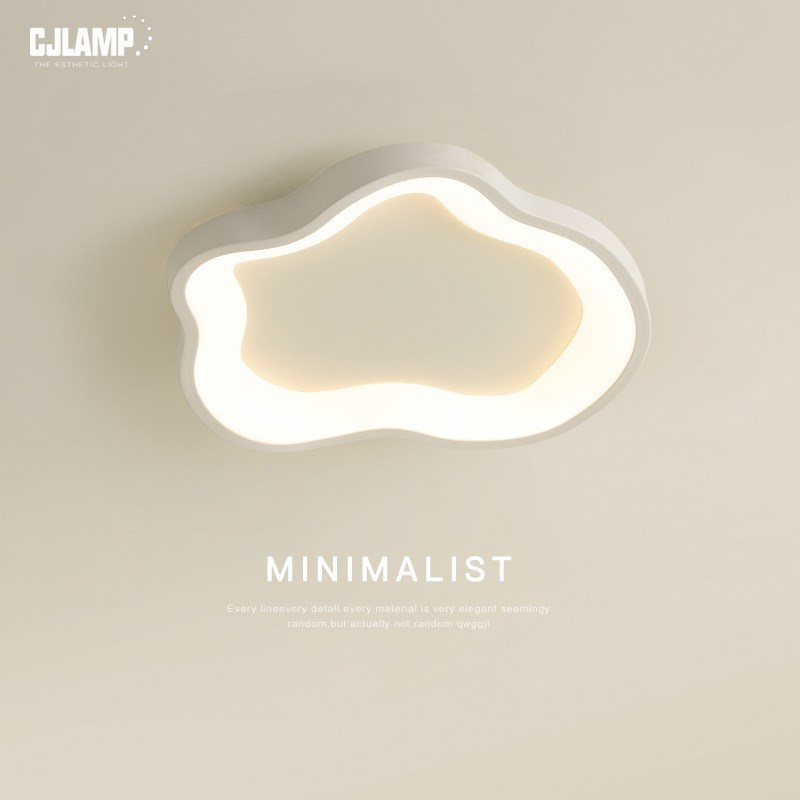 极简北欧卧室灯led主卧灯房间吸顶灯简约现代创意云朵灯书房灯具