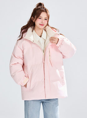 2025潮牌冬季加厚连帽男女复古情侣百搭保暖休闲户外外套