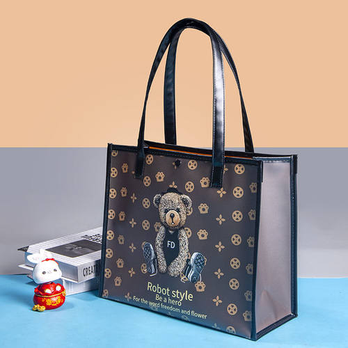 手提袋新款小熊时尚便携手提包女