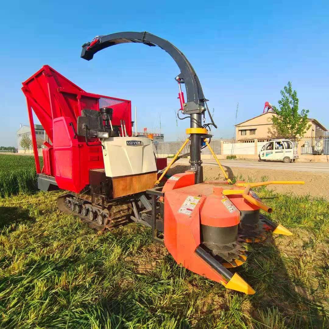 履带式秸秆粉碎青储机农用玉米秸秆青贮饲料收获机粉碎秸秆一体机