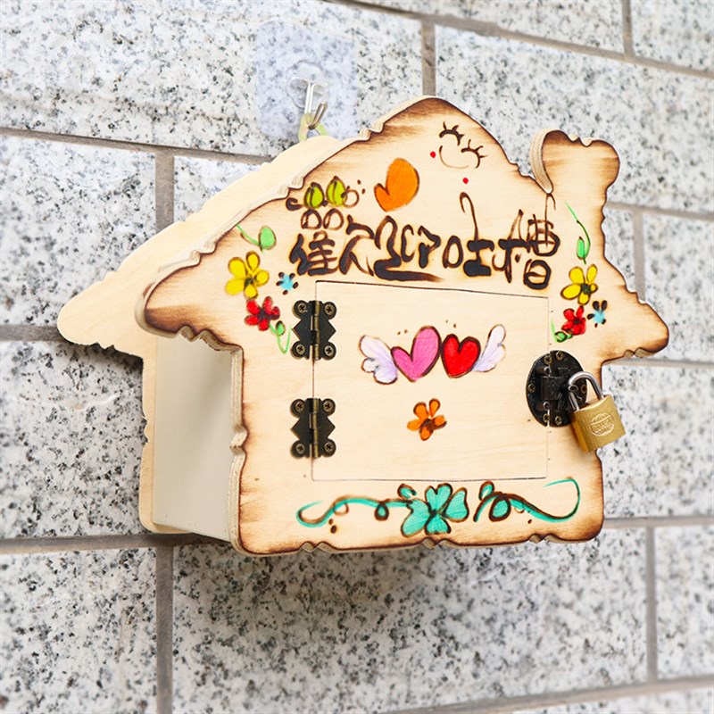 木质创意投诉箱意见建议箱罚款保密心愿箱挂墙带锁X室外可爱定制