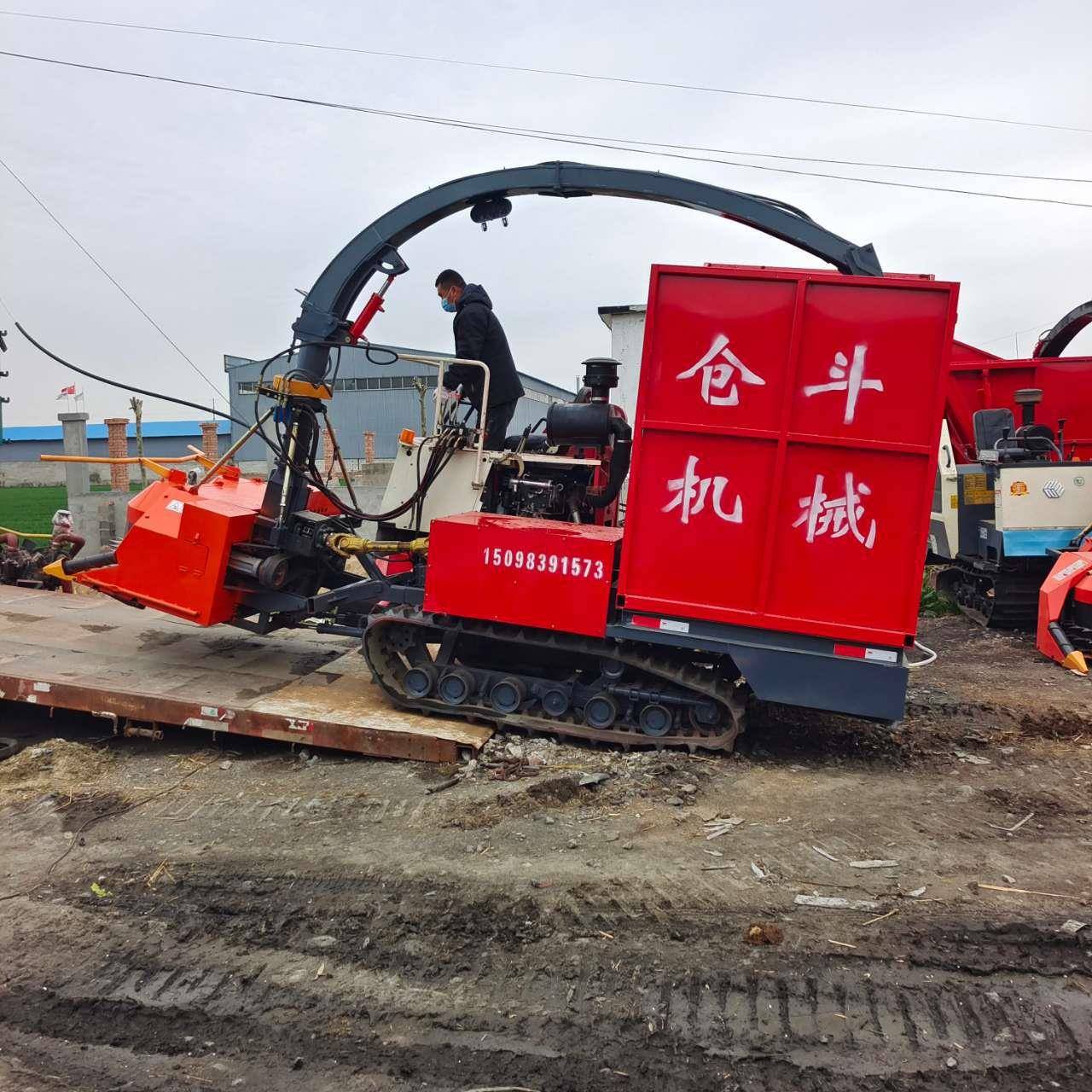 圆盘式青黄牧草收获机秸秆粉碎青储机青储饲料收获机原厂直供