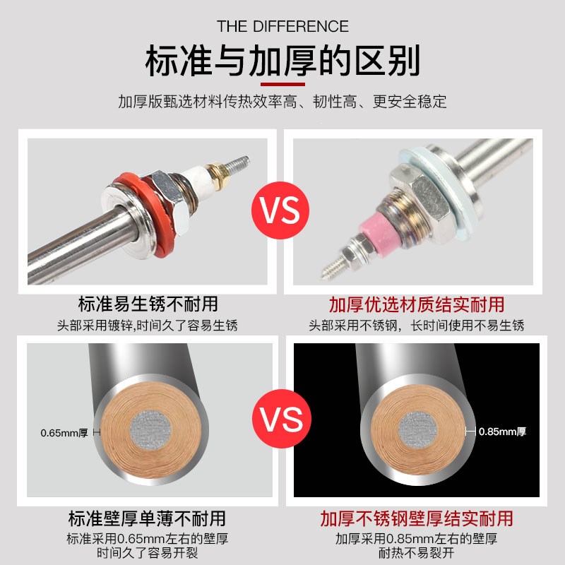 不锈钢紫铜蒸饭车电热管蒸饭箱蒸饭柜专用加热管22P0V380V发热管