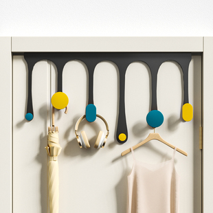 门后挂钩挂衣架免打孔门背后挂钩卧室浴室门上挂架门背式门上挂钩