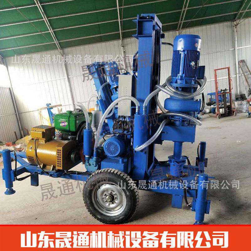 农田灌溉反循环钻机便携高效泥沙地质100米打井机工厂水井钻机