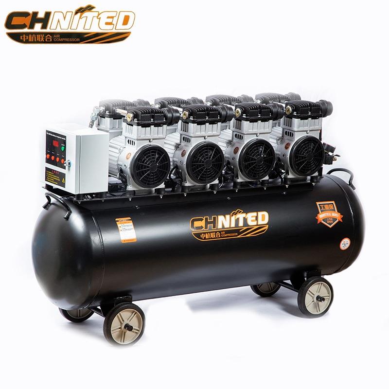 圣音无油空压机1100瓦小型高压气泵静音喷漆压缩机厂家便携式