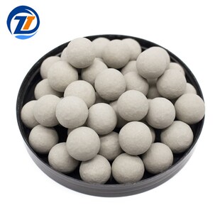 氧化铝填料球白色高铝陶瓷研磨球高铝蓄热球惰性瓷球耐高温 厂家