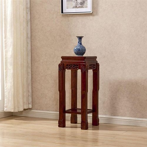 实木花架室内方形鱼缸盆景桌置物架木制底座客厅绿萝花架子