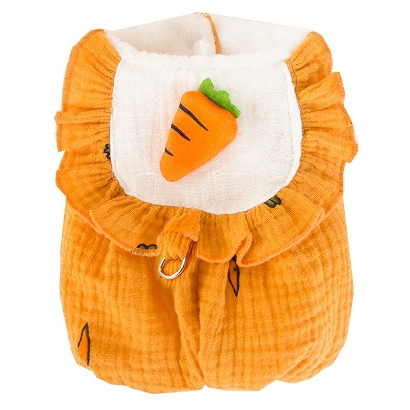 秋冬季狗狗加厚保暖可爱胡萝卜泡泡两脚棉衣中小型犬猫咪宠物衣服