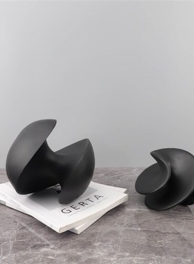 北欧创意螺d旋摆件卧室客厅玄关样板房书柜电视柜家居软装饰品摆