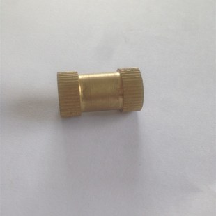 m1025铜嵌件注塑预埋件 铜镶铜卡件厂价现货 双通滚花螺母