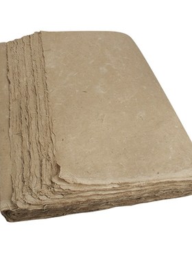 纯手工古法捞制构皮仿古白色麻纸枸树皮纸麻纸手工皮宣半生熟毛边