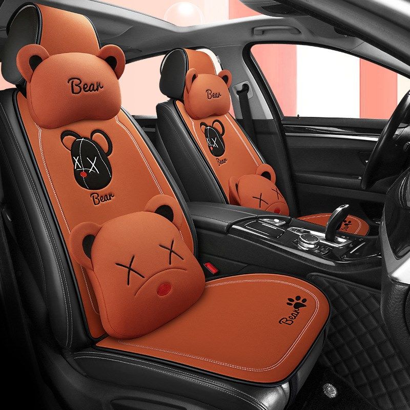 卡通时尚汽车坐垫四季蜂窝网布透气车垫免捆绑七件套凉垫代发,汽车用品/电子/清洗/改装,通用座套/座垫,淘宝优惠券,粉丝福利购,淘宝优惠卷