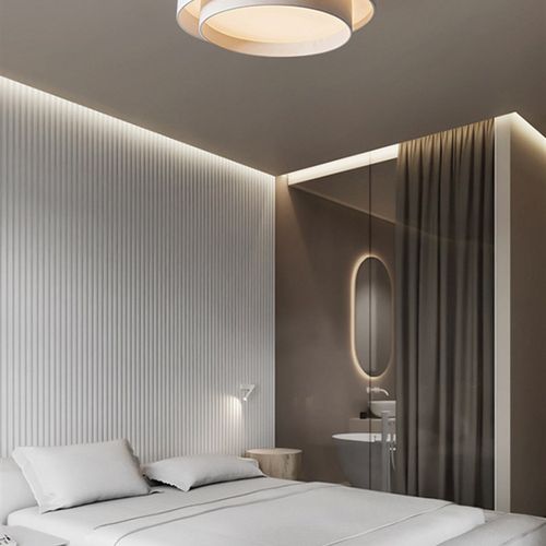 简约现代大气北欧灯具极简卧室灯客厅灯吸顶灯创意圆形书房主卧灯