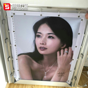 户外led拉布灯箱广告牌铝型材无框手机店uMv软膜超薄卡布灯箱定做