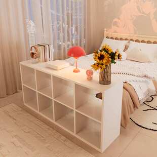 实木书柜八格柜卡莱克格子柜置物柜卧室床尾柜床边储物柜落地柜子