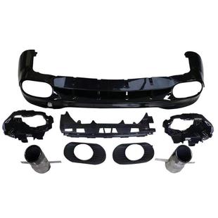 适用于奔驰CLA级W118改CLA35 AMG尾唇黑尾喉小包围套件