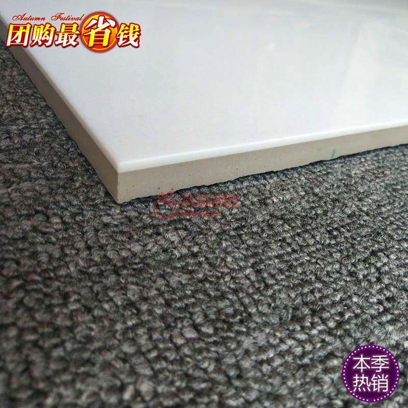 白色地砖客厅超白瓷砖简约现代一代纯白厚微晶石800*800
