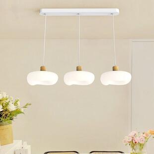 云团吊灯现代简约奶油风吧台吊灯餐厅餐桌饭厅创意小吊灯中山灯具