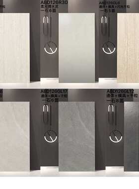 佛山灰色瓷砖通体仿古砖600X1200凹凸防滑地砖岩板背景墙模具干粒