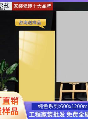 纯色亮光瓷砖600x1200客餐厅防滑地砖蓝色彩色柔光卫生间地板砖