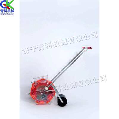 手推式滚轮播种机 小型玉米种植机 QK-30型走路式单人用5嘴点播机