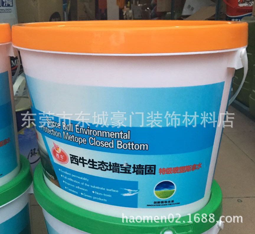 西牛生态墙宝墙固界面剂混泥土胶水地面地固渗透固化剂10升彩色