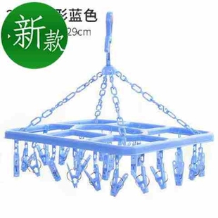晒功能衣服家用夹圆盘架子凉宝 袜子夹子圆形2不锈钢晾衣架w多内裤
