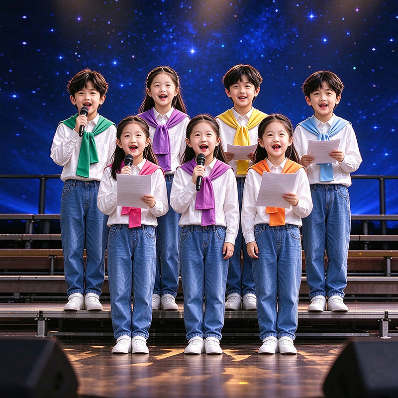 儿童啦啦队演出服运动会