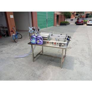 机小型洗衣液洗洁精装 液体气动包装 瓶机 机活塞式 自动化双头灌装